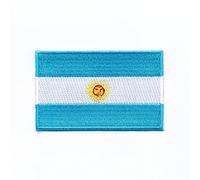 hegibaer 80 x 50 mm Argentinien Buenos Aires Südamerika Flagge Aufnäher Aufbügler 0945 X