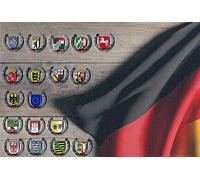 hegibaer Sammlung Bundesländer Wappen Deutschland Flaggen Metall Button Pin Anstecker