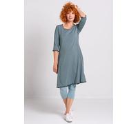 Heidekönigin 3/4-Arm Kleid RINGEL steinblau S