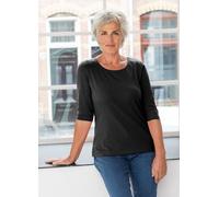 Heidekönigin 3/4-Arm Shirt Basic schwarz M