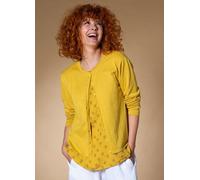 Heidekönigin Basic Strickjacke gelb XL