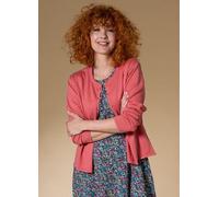 Heidekönigin Basic Strickjacke korallenrot XXL