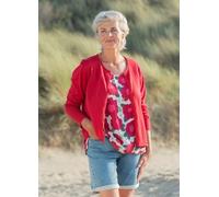 Heidekönigin Basic Strickjacke rot L