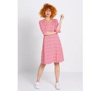 Heidekönigin Jersey Kleid m. V-Ausschnitt melone L