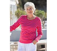 Heidekönigin Langarmshirt Ringel blau (denim) L