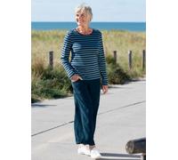 Heidekönigin Langarmshirt Ringel blau (denim) S