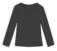 Heidekönigin Langarmshirt Uni Basic GOTS Schwarz M