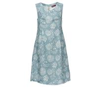 Heidekönigin Leinenkleid o. Ärmel graublau XL