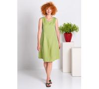 Heidekönigin Leinenkleid o. Ärmel olive L
