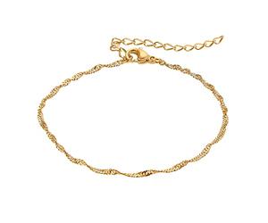 Heideman Armband Anfisa Damen aus Edelstahl gold farbend matt Armkette für Frauen vergoldet poliert