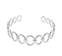 Heideman Armband Corin Damen - Aus hochwertigem Edelstahl silber farbend poliert - Modische Armspange für Frauen Kreise Glieder onesize - Einfach anzulegen