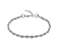 Heideman Armband Damen caius aus Edelstahl silber farbend matt Armkette für Frauen poliert