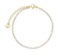 Heideman Armband Damen Cratin gold Edelstahl mit Zirkonia weiß 17+5cm