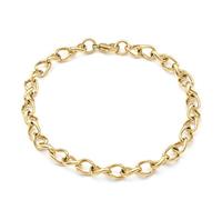 Heideman Armband Damen Plutos aus Edelstahl gold farbend matt Armkette für Frauen vergoldet