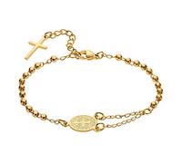 Heideman Armband »Rosarium poliert«, Armband mit Verlängerungskette, vergoldet