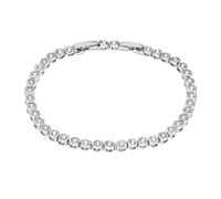 Heideman Armband Damen Zoe poliert aus Edelstahl silber farbend poliert Armkette für Frauen mit Stein weiss