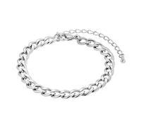 Heideman Armband Keanu Herren - Aus hochwertigem Edelstahl silber-farbend poliert - Zeitloses Basic Glieder Armkette für Männer Panzerarmband verstellbar