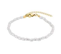 Heideman Armband Marta Damen Edelstahl gold mit Perle weiß Surferstyle