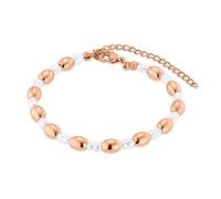 Heideman Armband Maya Damen Edelstahl roségold mit Perle weiß