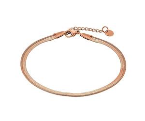 Heideman Armband Quinn Damen - Aus hochwertigem Edelstahl rosegold farbend poliert 2in1 Basic Armkette Sl r Frauen doppelreihig perfekt zum layern verstellbar
