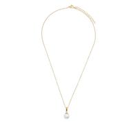 Heideman Halskette Alenia Damen - aus hochwertigem Edelstahl - silber gold rosegold farbend poliert - Kette für Frauen mit Perle weiß - 45cm lang mit Anhänger