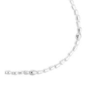 Heideman Halskette Damen aus Edelstahl silber farbend matt Kette Finja für Frauen mit Perle weiss poliert