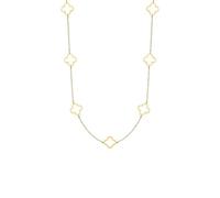 Heideman Halskette Damen Elara gold Edelstahl Kleeblatt 80cm