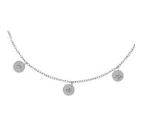 Heideman Halskette Damen Kreise silber Edelstahl mit Gravur