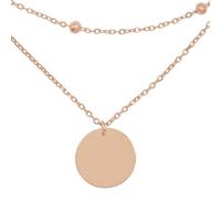 Heideman Halskette Livia Damen - aus hochwertigem Edelstahl - silber gold rosegold farbend - Mehrreihige Kette mit Anhänger für Frauen - 42cm lang mit Verlängerungskettchen