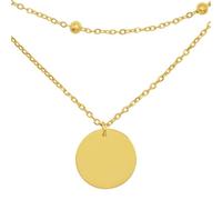 Heideman Halskette Livia Damen - aus hochwertigem Edelstahl - silber gold rosegold farbend - Mehrreihige Kette mit Anhänger für Frauen - 42cm lang mit Verlängerungskettchen