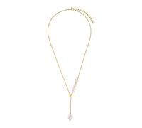 Heideman Halskette Luzi Damen Gold Edelstahl mit Perle weiß 45cm