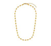 Heideman Halskette Maya Damen aus Edelstahl gold farbend poliert Kette für Frauen mit Perle weiss