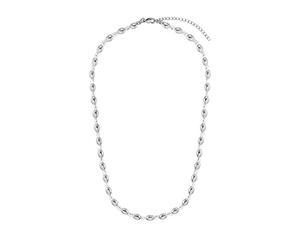 Heideman Halskette Maya Damen aus Edelstahl silber farbend poliert Kette für Frauen mit Perle weiss