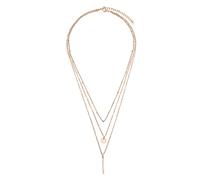 Heideman Halskette Nuria Damen - aus hochwertigem Edelstahl - silber gold rosegold farbend - Layering Kette mit Anhänger für Frauen - 45cm lang mit Verlängerungskettchen