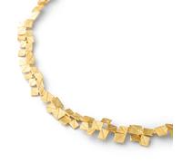 Heideman Halskette Partis Damen - aus hochwertigem Edelstahl - silber gold farbend matt - Eyecatcher Kette für Frauen - Gebürstete Oberfläche in geometrischen Formen