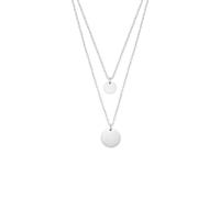 Heideman mehrreihige Halskette Damen Kreise aus Edelstahl Silber Gold Farben poliert Kette für modische Frauen mit Anhänger