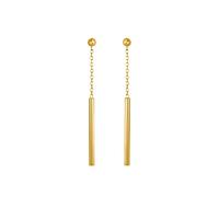 Heideman Ohrringe Aleyna Damen aus Edelstahl gold farbend poliert Ohrstecker hängend für Frauen vergoldet