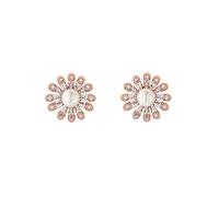 Heideman Ohrringe Akela Damen aus Edelstahl rosegold farbend poliert Ohrstecker für Frauen mit Perle weiss rose vergoldet