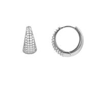 Heideman Ohrringe Damen Eira Silber Ohrstecker mit Zirkonia asymmetrisches Design Edelstahl hypoallergen inkl. Geschenkverpackung