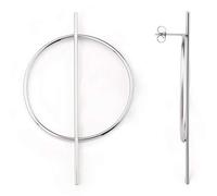 Heideman Ohrringe Damen Ictum silber aus Edelstahl silber farbend poliert Ohrschmuck für Frauen ohne Stein