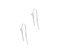 Heideman Ohrringe Damen Ohrhänger mit 1 Stein aus Edelstahl silber farbend poliert Ohrstecker hängend für Frauen mit Stein Zirkonia weiss im Brillant Schliff 6mm