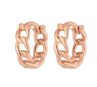 Heideman Ohrringe Smily Damen aus Edelstahl rosegold farbend matt Ohrcreolen für Frauen rose vergoldet poliert