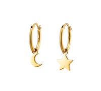 Heideman Ohrschmuck Mond und Stern goldfarben OneSize Damen