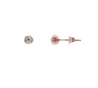Heideman Ohrstecker Lioré Damen Edelstahl roségold mit Zirkonia weiß