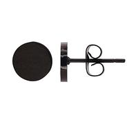 Heideman Ohrstecker Lorelai Edelstahl schwarz Kreis flach Unisex