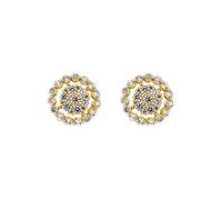 Heideman Ohrstecker Penelope Damen aus Edelstahl gold farbend poliert Ohrstecker für Frauen mit Stein Zirkonia weiss vergoldet