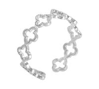 Heideman Ringe Pilus Damen - aus hochwertigem Edelstahl - silber gold rosegold farbend poliert - Damenring für Frauen - One-Size Ring mit Kleeblatt Motiv