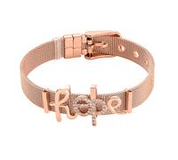 Heideman Armband »Mesh Armband Hope poliert«, Charms sind austauschbar, rosegold