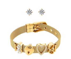 Heideman Set Milanaise goldfarben OneSize Damen