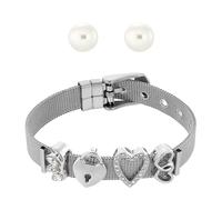 Heideman Set Milanaise Silberfarben Damen